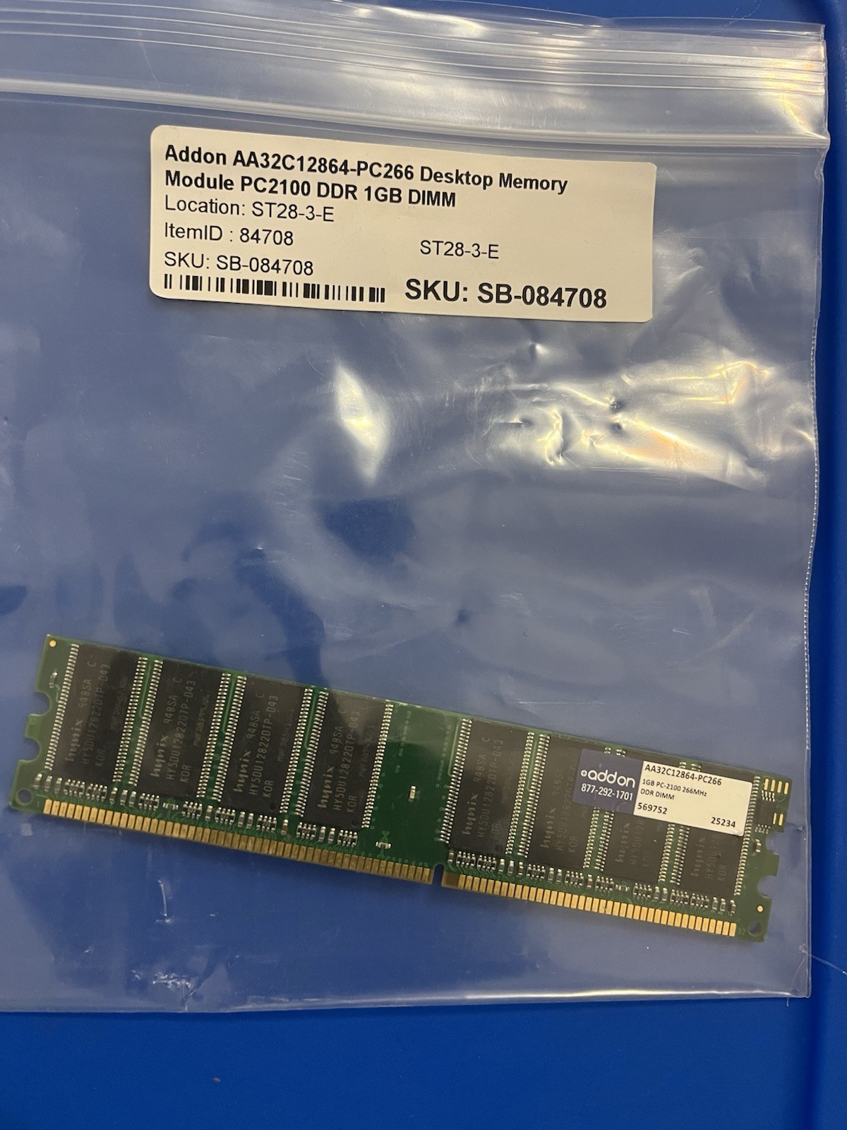 Addon AA32C12864-PC266 Desktop Memory Module PC2100 DDR 1GB DIMM