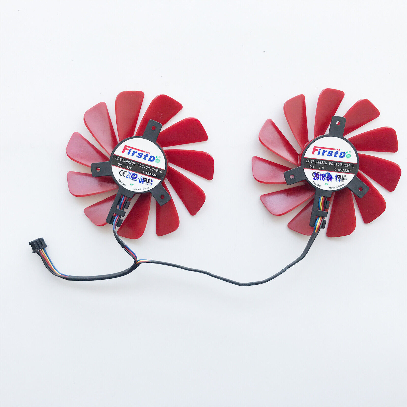Pair Fans Cooler Fan For XFX RX 570 580 RX 560D FDC10U12S9-C 88MM Graphics Card