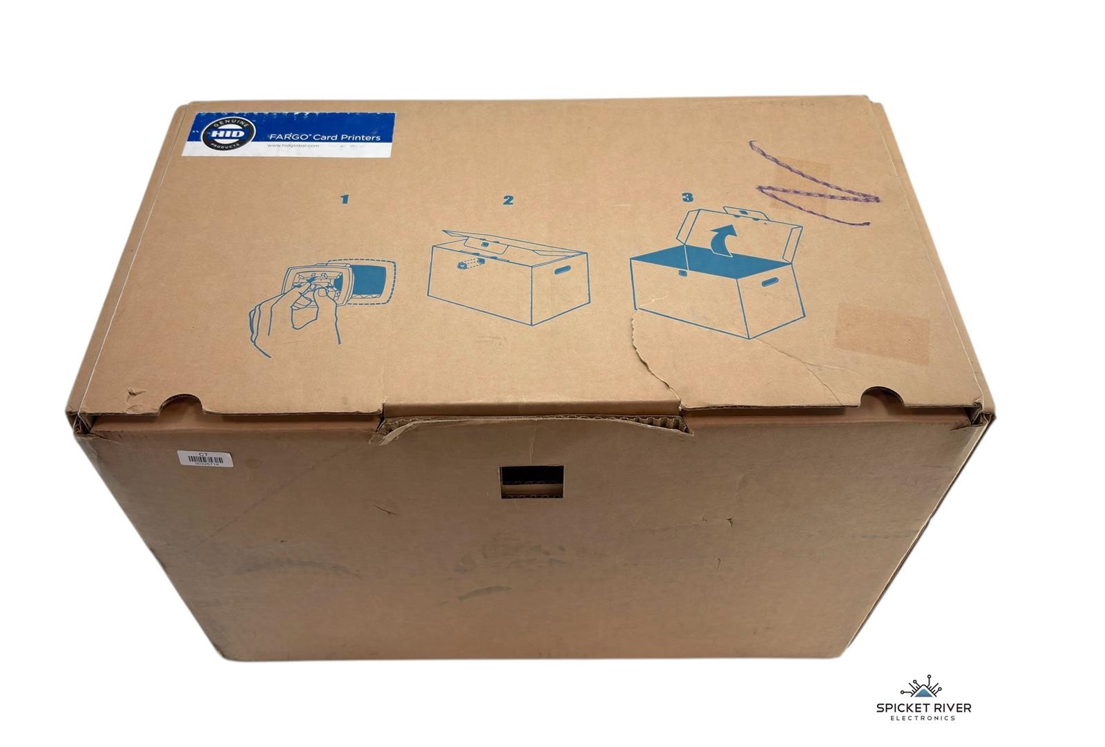 NEW - Open Box - Fargo DTC4500E Dual-Sided Color 300dpi HID Card Printer - READ