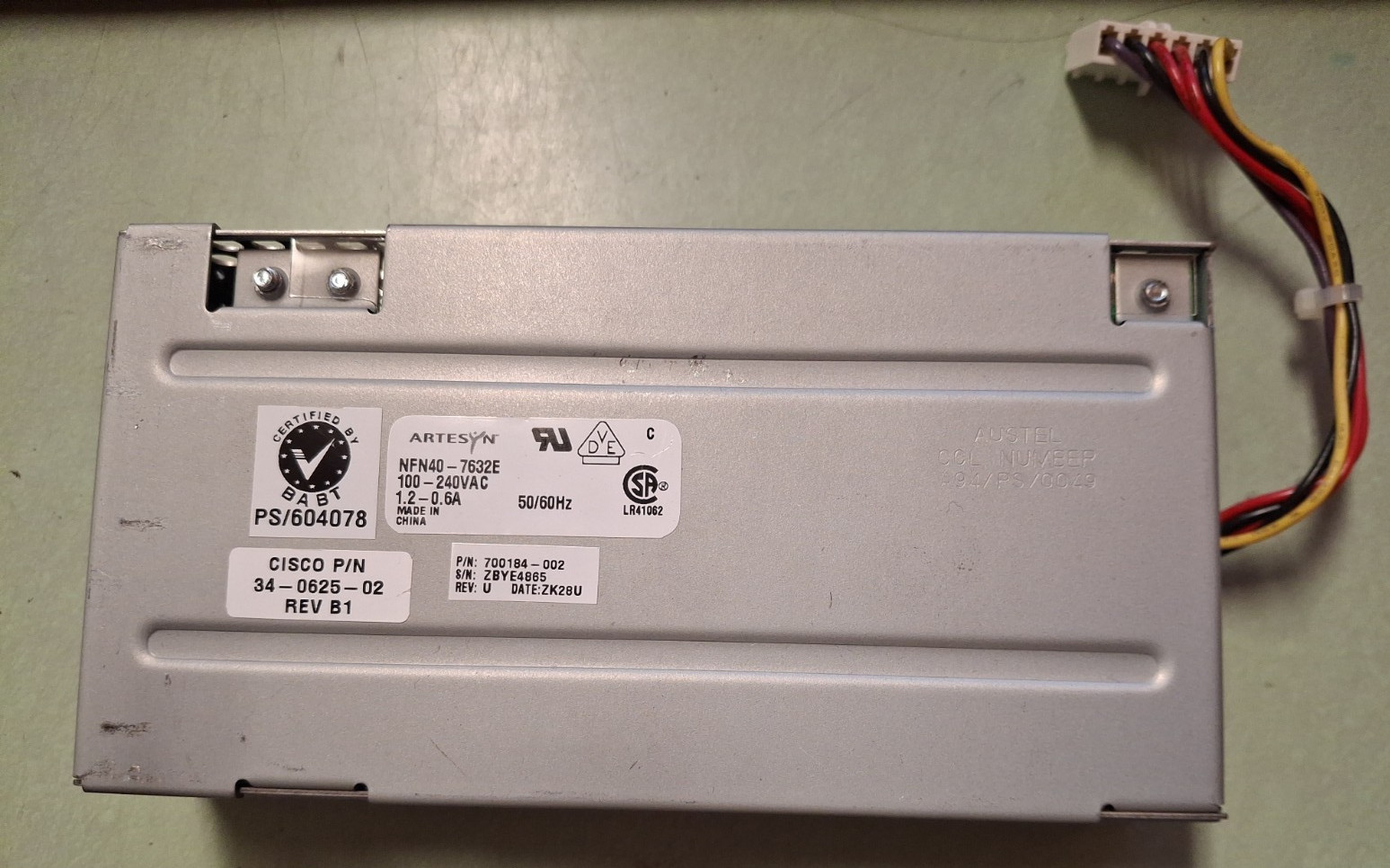 Arteztn CISCO 34-0625-02 POWER SUPPLY BOARD MODULE NFN40-7632E 700184-002