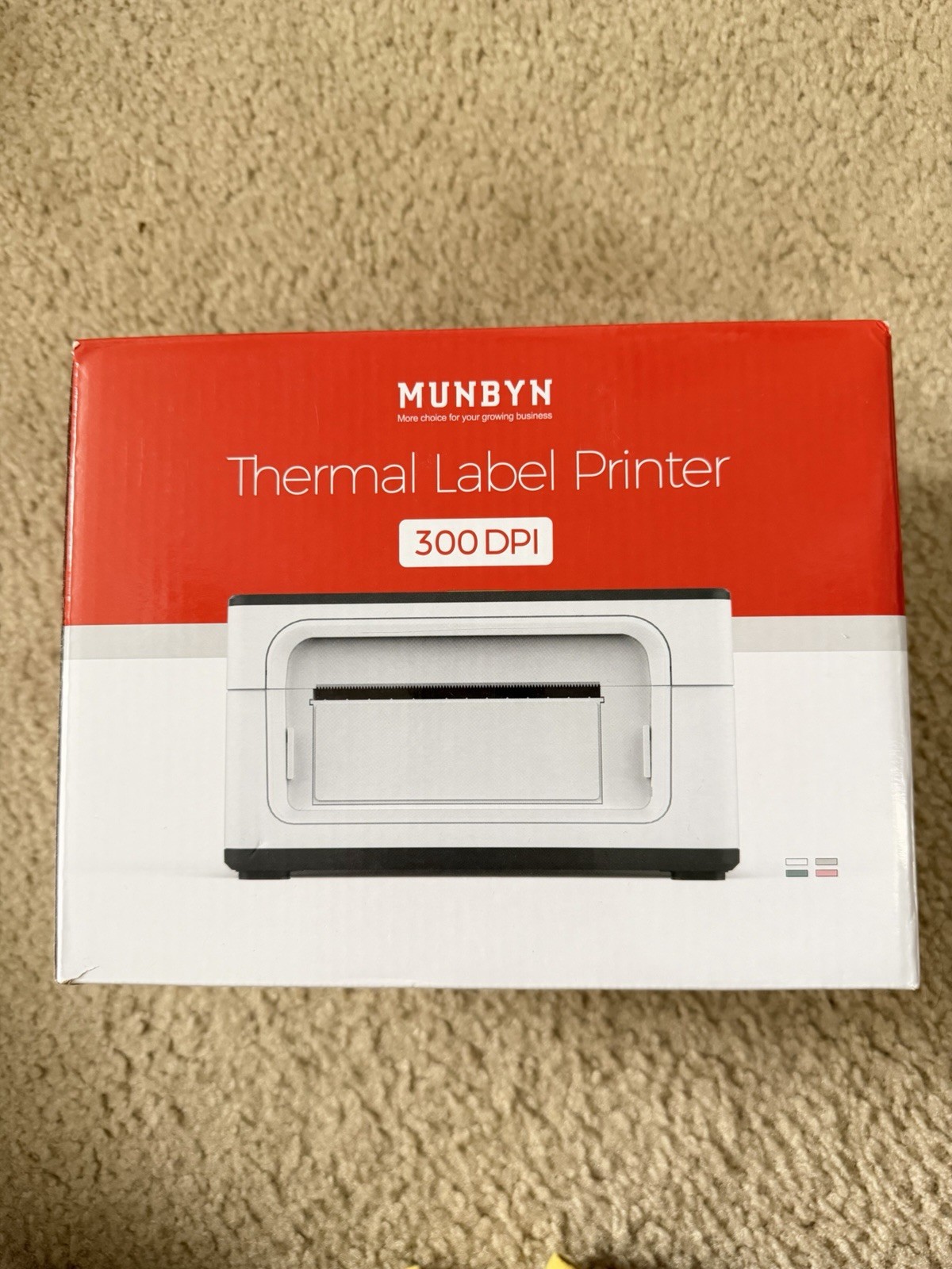 BRAND NEW: White MUNBYN RealWriter 941 USB Thermal Shipping Label Printer