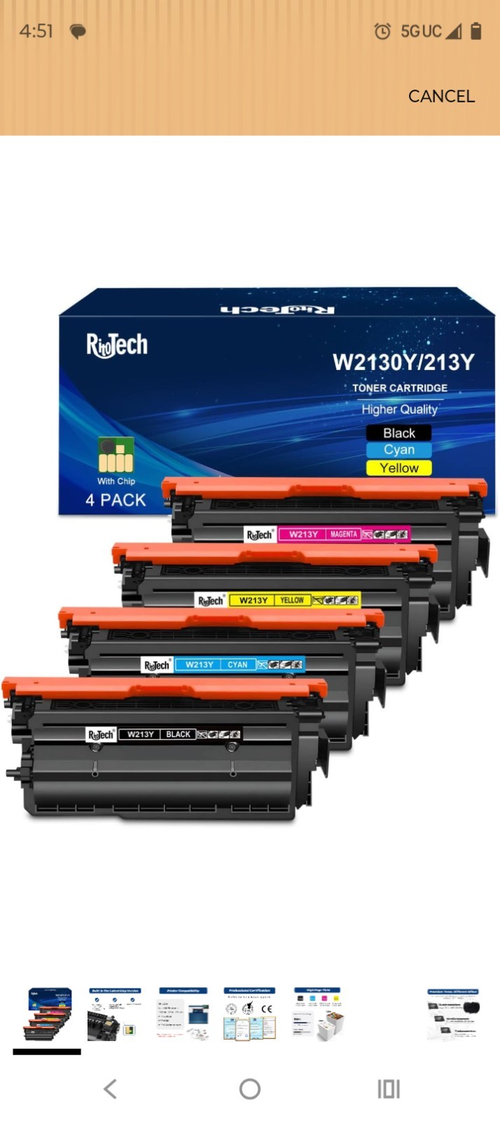 213Y Toner Cartridge,Extra High Yield UP to 18000 Pages for HP 213A 213X 213Y