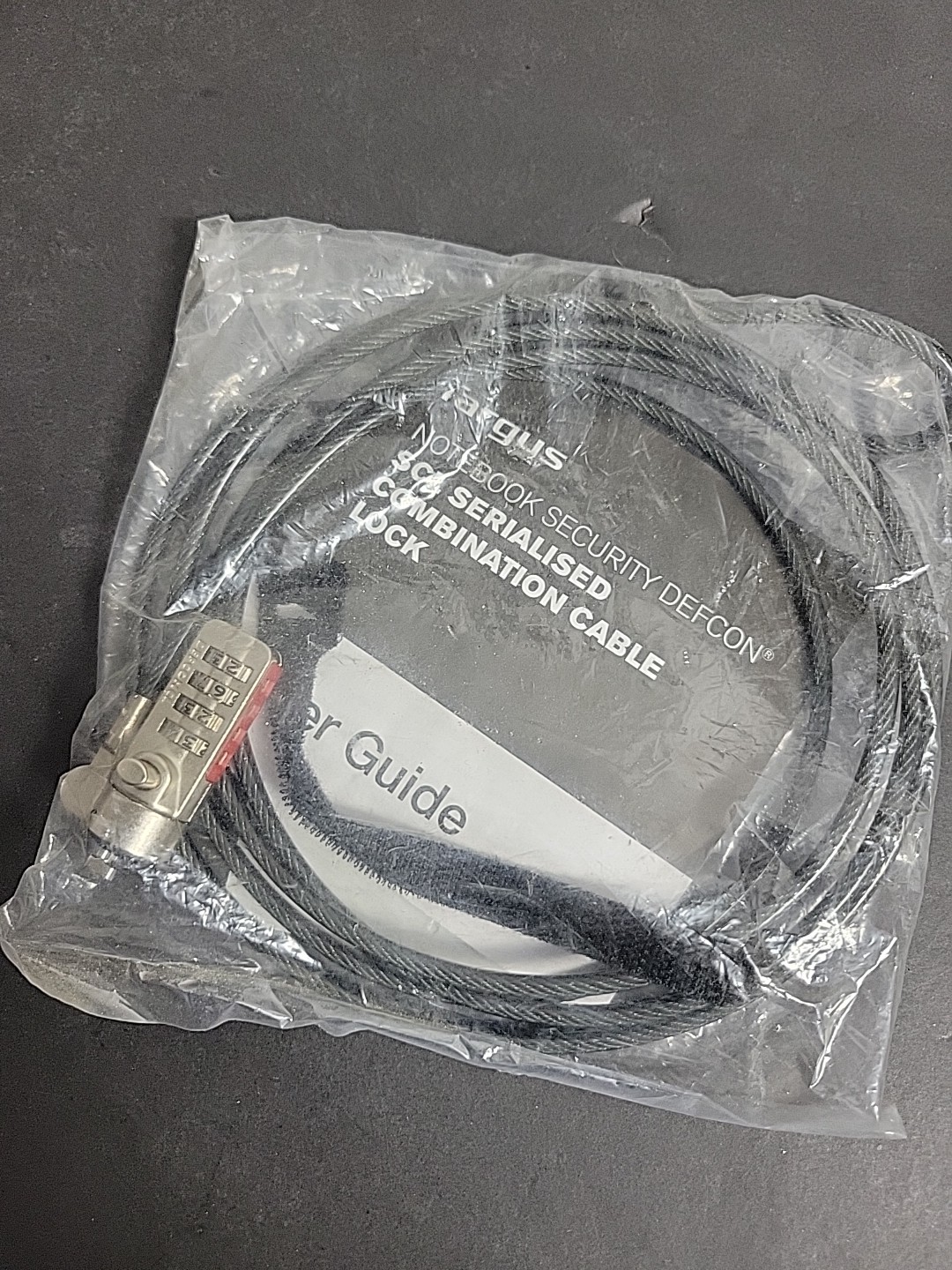 Targus PA410S-25 Notebook Security DEFCON CL Serialized Combo Cable Lock SEALED 