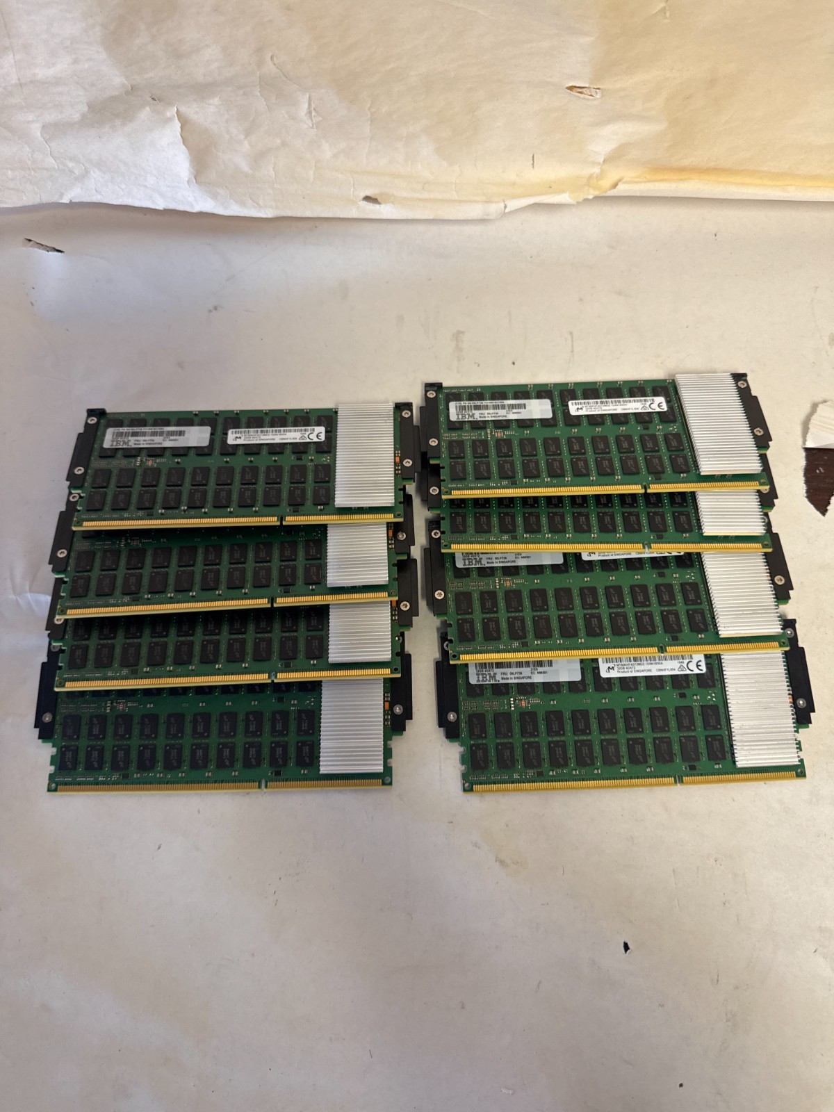 LOT OF 8 IBM 00LP736 32GB DDR3 CDIMM DRAM 1600MHz