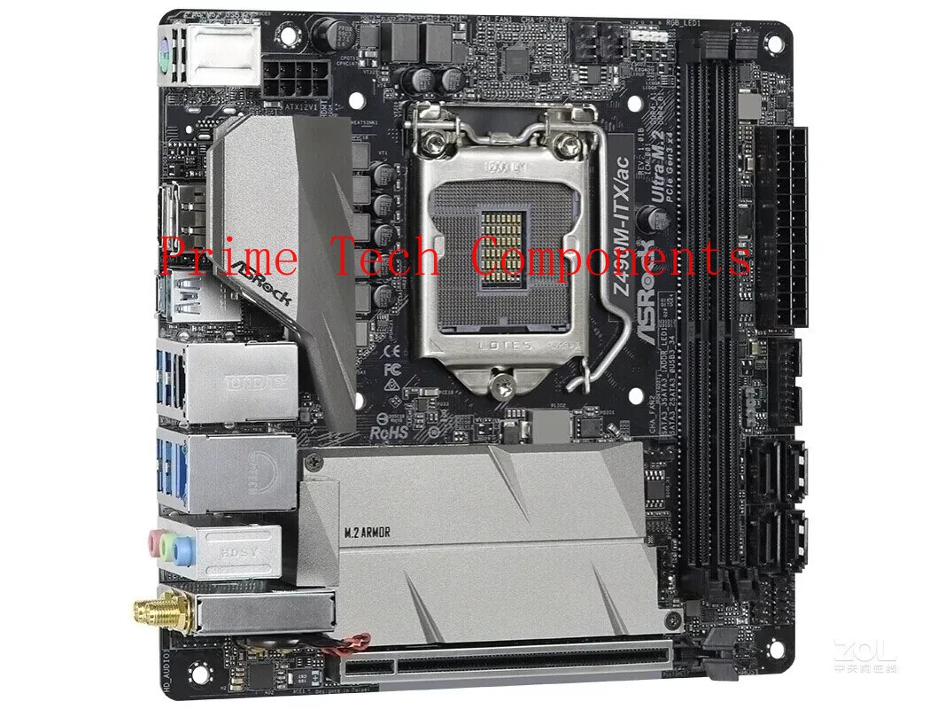ASRock Z490M-ITX/ac LGA 1200 Intel Z490 SATA 6Gb/s Mini ITX Intel Motherboard