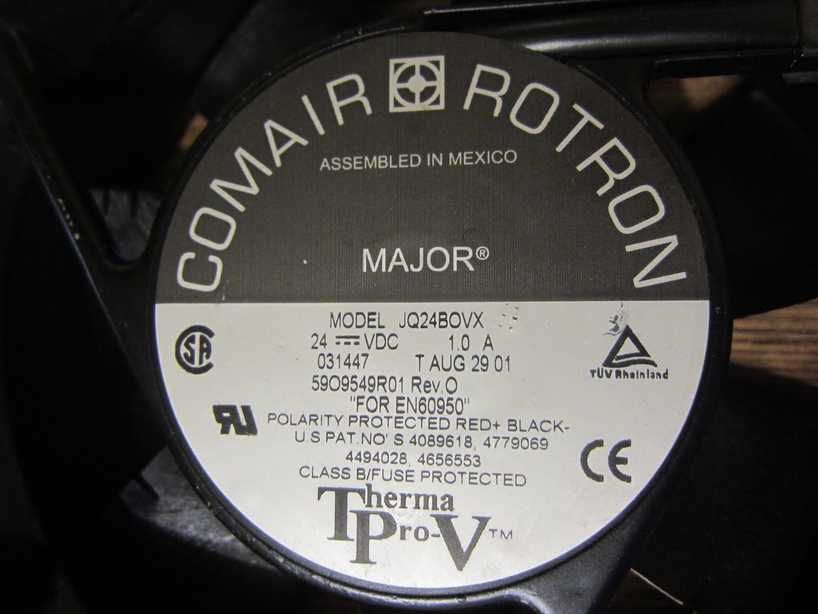 1x NEW Comair Rotron Major (JQ24BOVX) 24VDC / 1A WIND INVERTER FAN