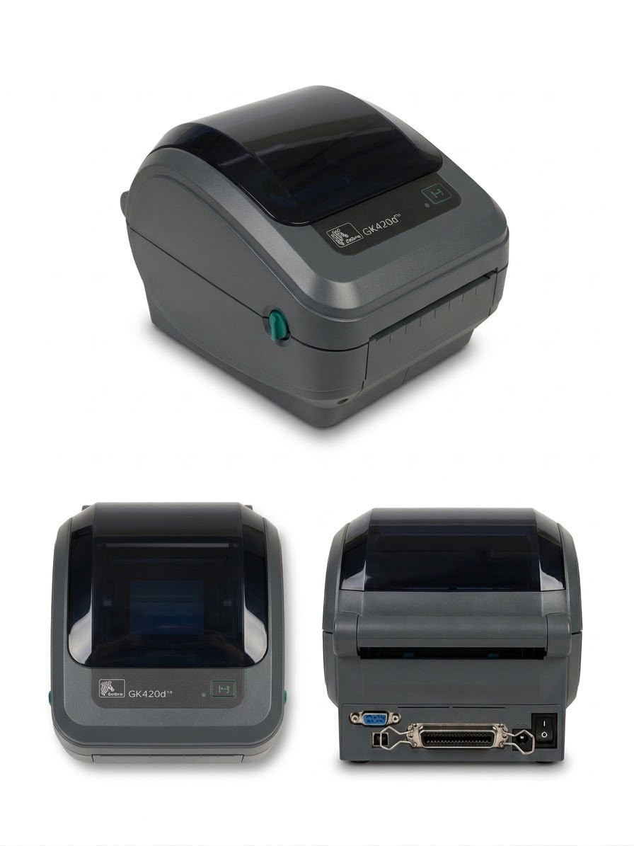 Zebra GK420d Direct Thermal Label Printer 203dpi 5ips USB Tested Working