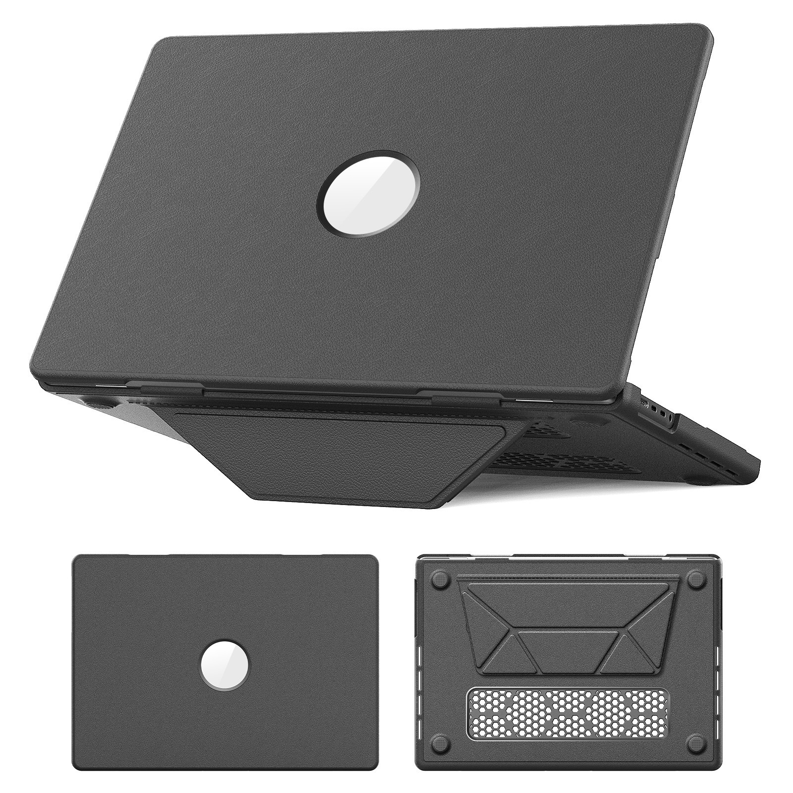 For MacBook Air13/Pro 14 15 16 M5 Max 2026/Neo Business Leather Sleeve Slim Case