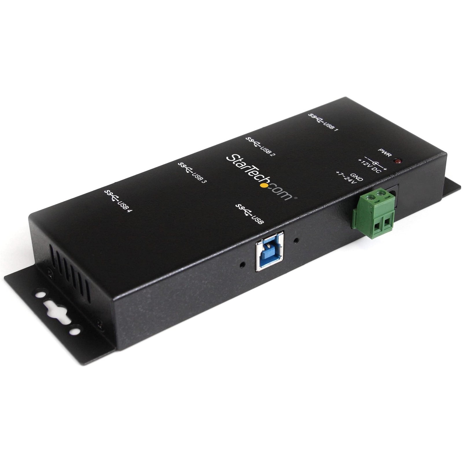 StarTech.com 4-Port USB 3.0 Hub - Metal Industrial USB-A Hub - Wall  (UK IMPORT)