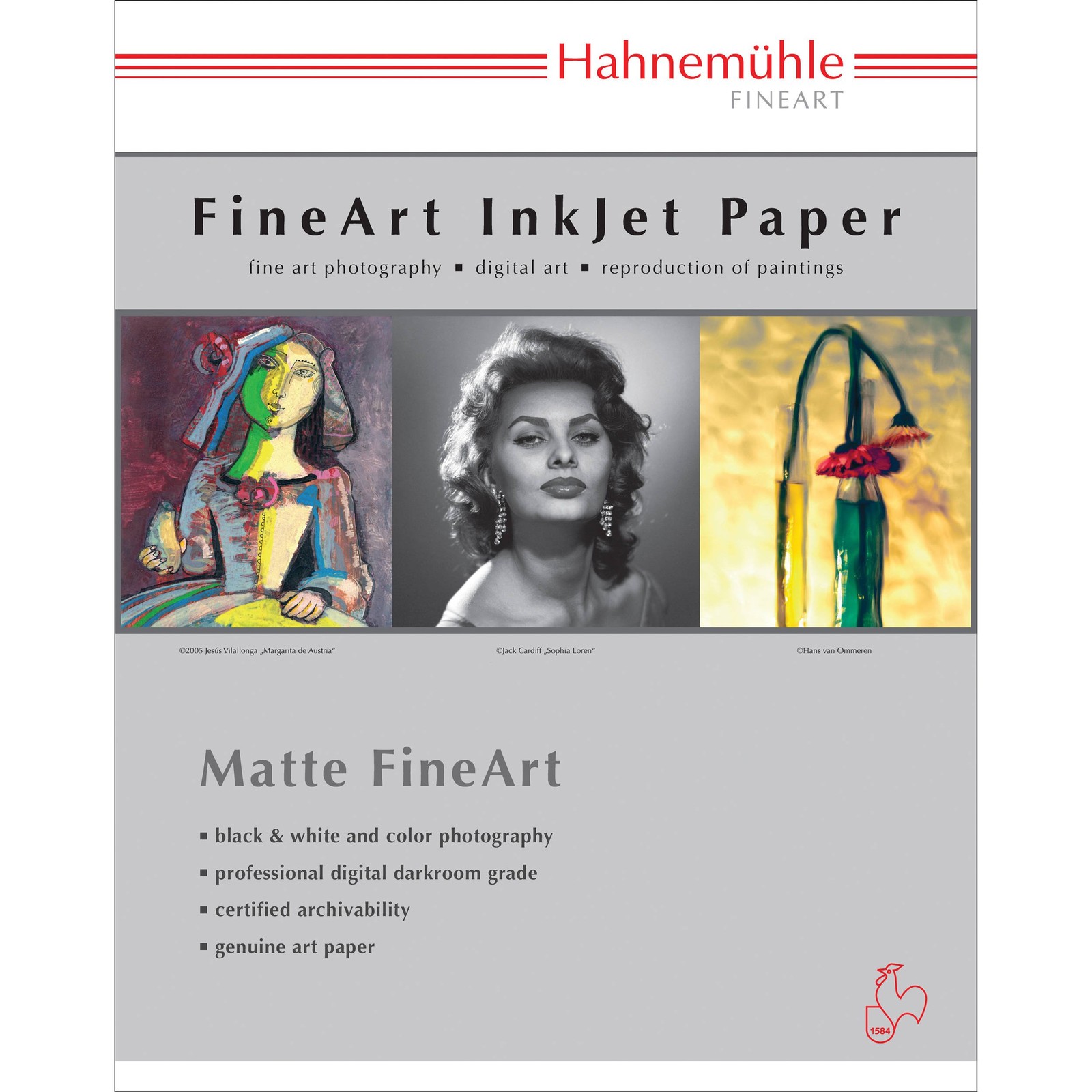 Hahnemuhle Matte Photo Rag White Inkjet Paper, 308 gsm, 11x17", 25 She