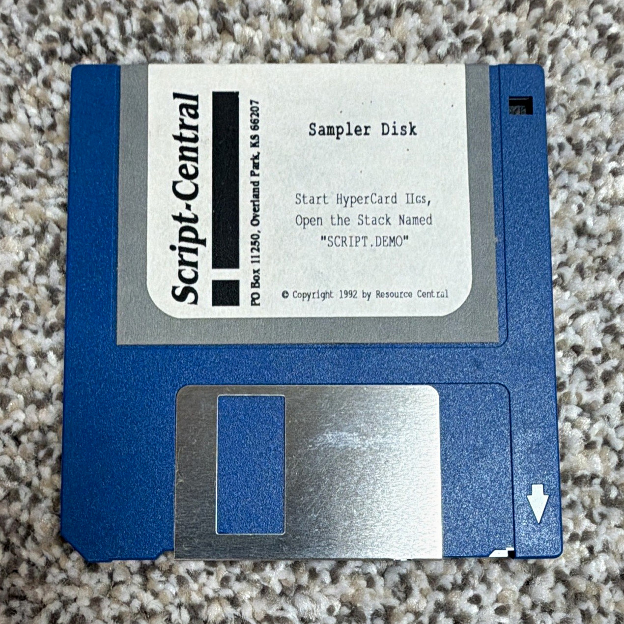 Script-Central Sampler Disk 3.5" Floppy Disk 1.44MB Recordable 1992 MPN