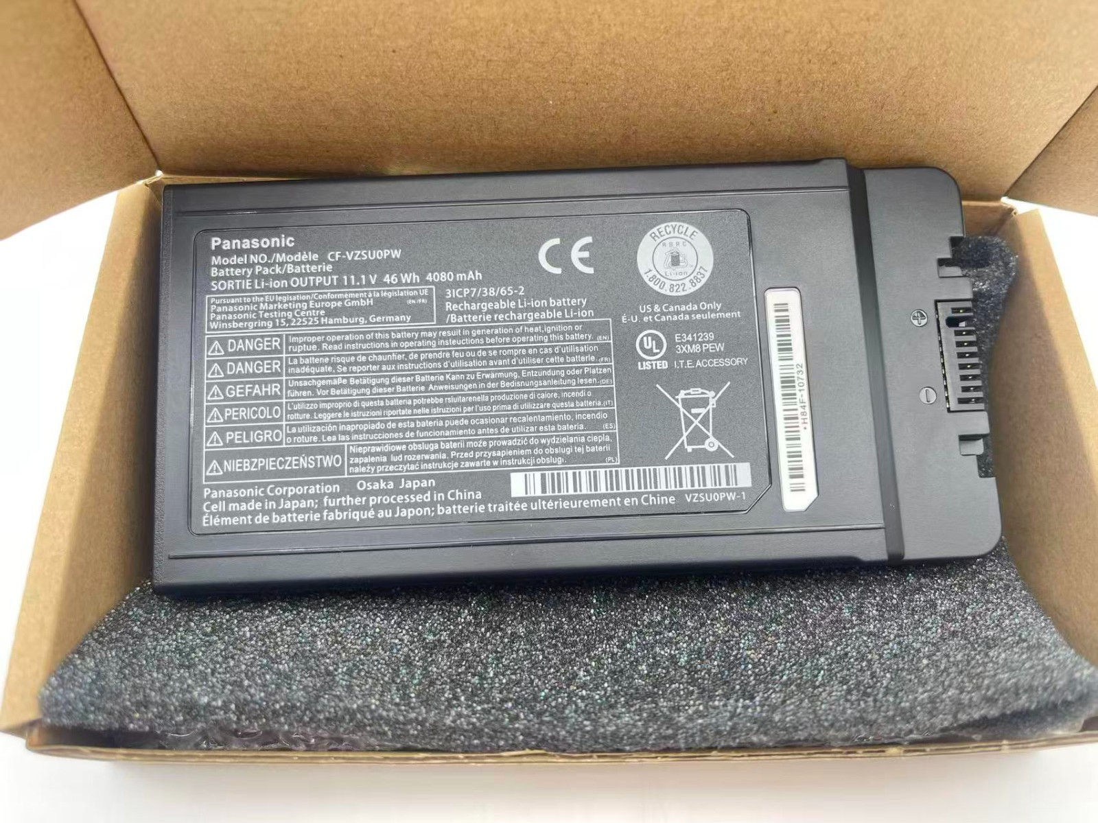 Genuine 46Wh CF-VZSU0PW CF-54 Battery For Panasonic Toughbook CF-54A2900CM 11.1V