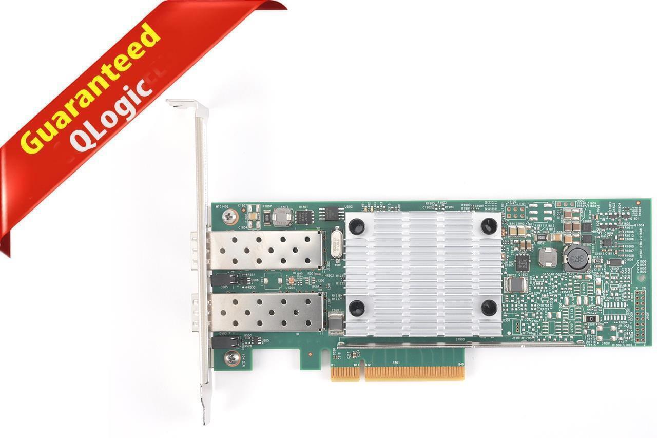 Qlogic 2-PORT 10GB SFP+ PCIE Converged Network Adapter Card QLE8442-SR