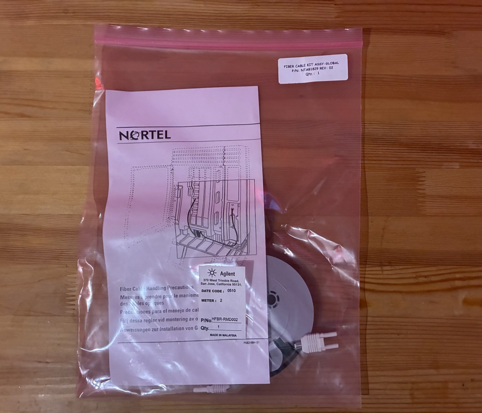 Nortel NTAB1829 DS30 Fiber Cable
