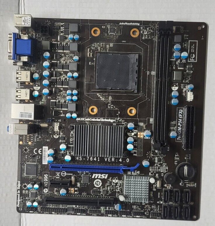 MSI 760GM-P34 (FX) AM3+ Motherboard MicroATX DDR3 - *Locks up at SplashScreen*