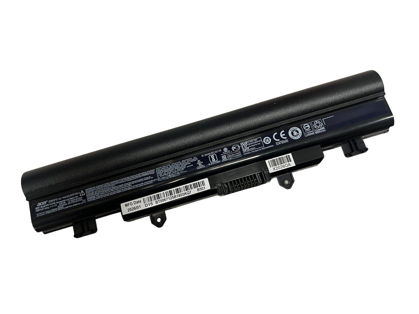 Genuine 11.1V 4400mAh AL14A32 Laptop battery Compatible for Acer Aspire E1-571