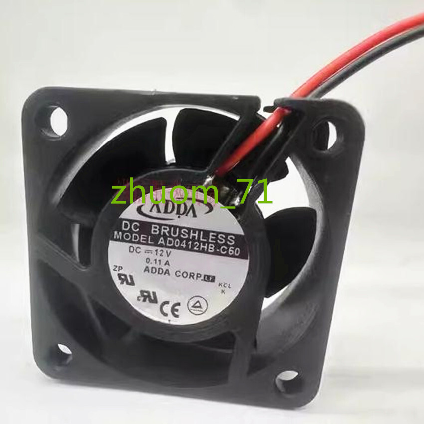 1PC ADDA 4020 AD0412HB-C50 DC12V 0.11A 40*20MM cooling fan