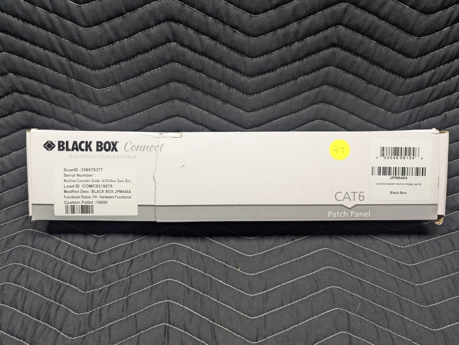 BLACK BOX CONNECT CAT6 PATCH PANEL48 PORT JPM648A New.