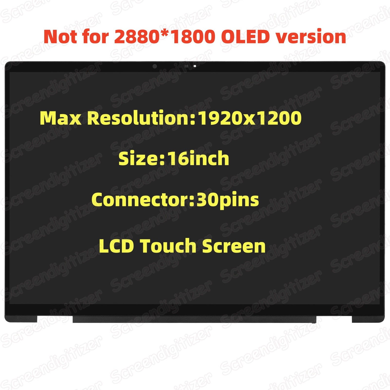 16"For HP Envy x360 2-in-1 16-AD0013DX 16-AD0023DX N86624-001 LCD Touch Screen 