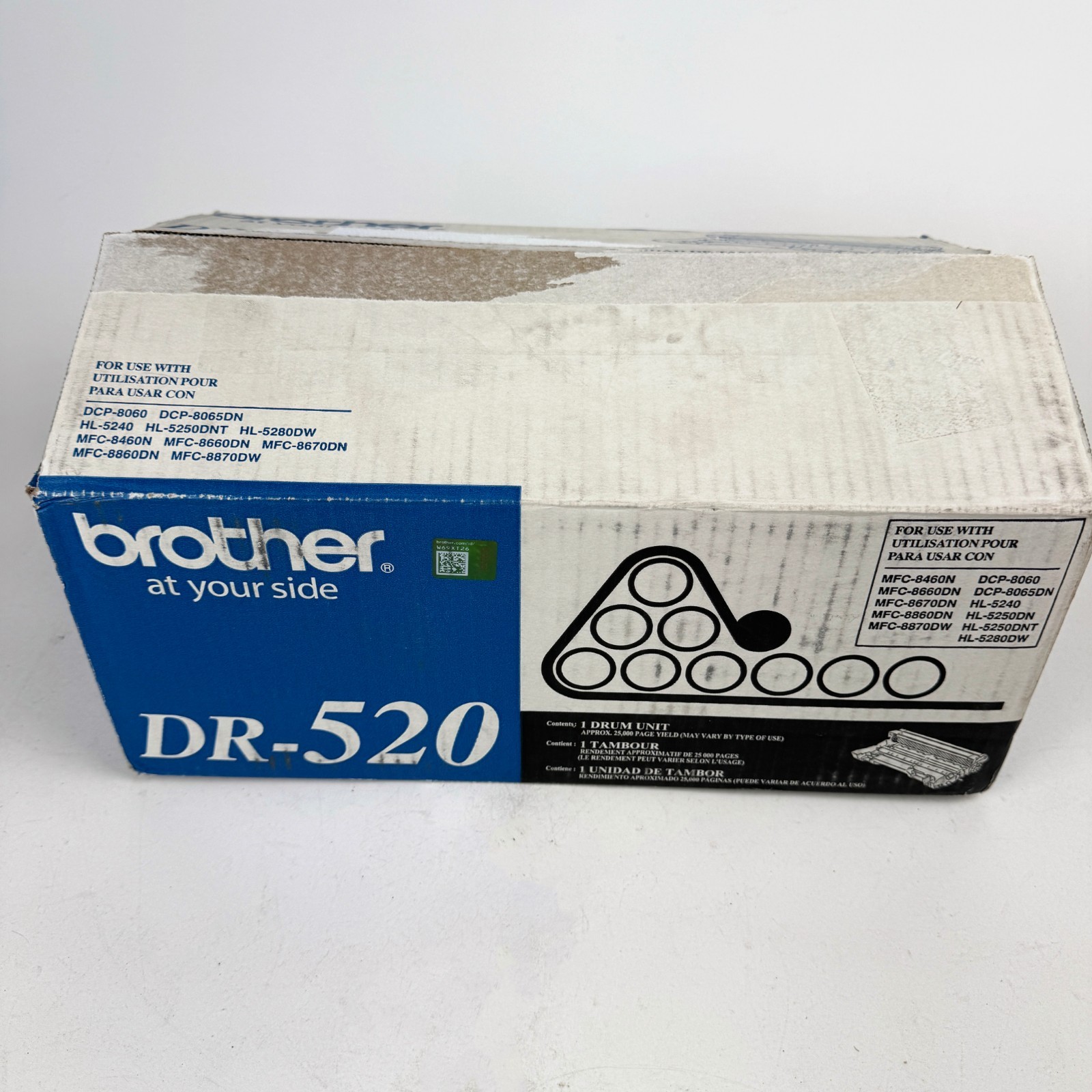 Brother DR-520 OEM Genuine Drum Unit Black Open-Box
