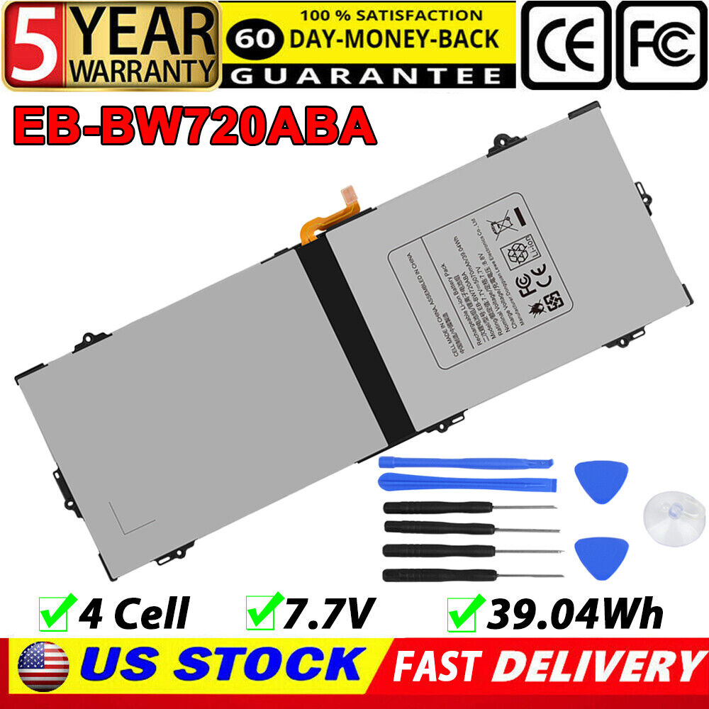 5070mAh New Battery EB-BW720ABA For Samsung Chromebook Plus V2 XE521QAB XE520QAB
