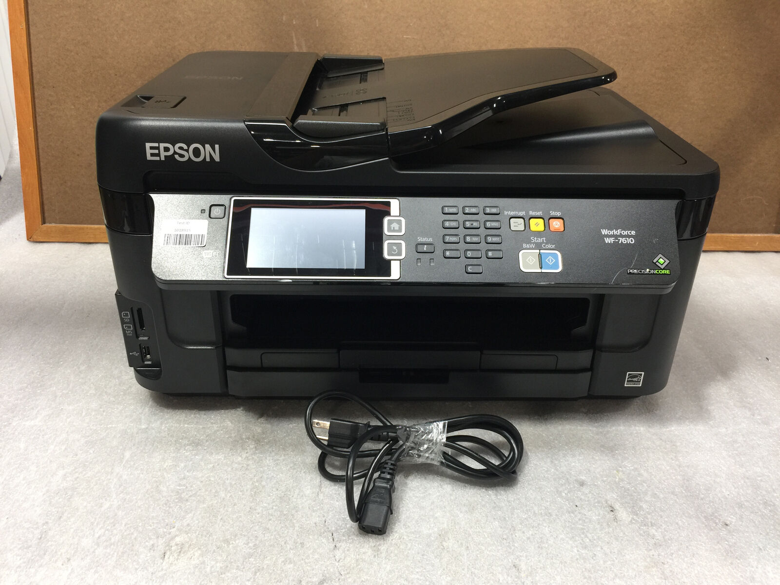 Epson WorkForce WF-7610 PrecisionCore A-I-O Printer, PARTS/REPAIR NEEDS CYAN INK