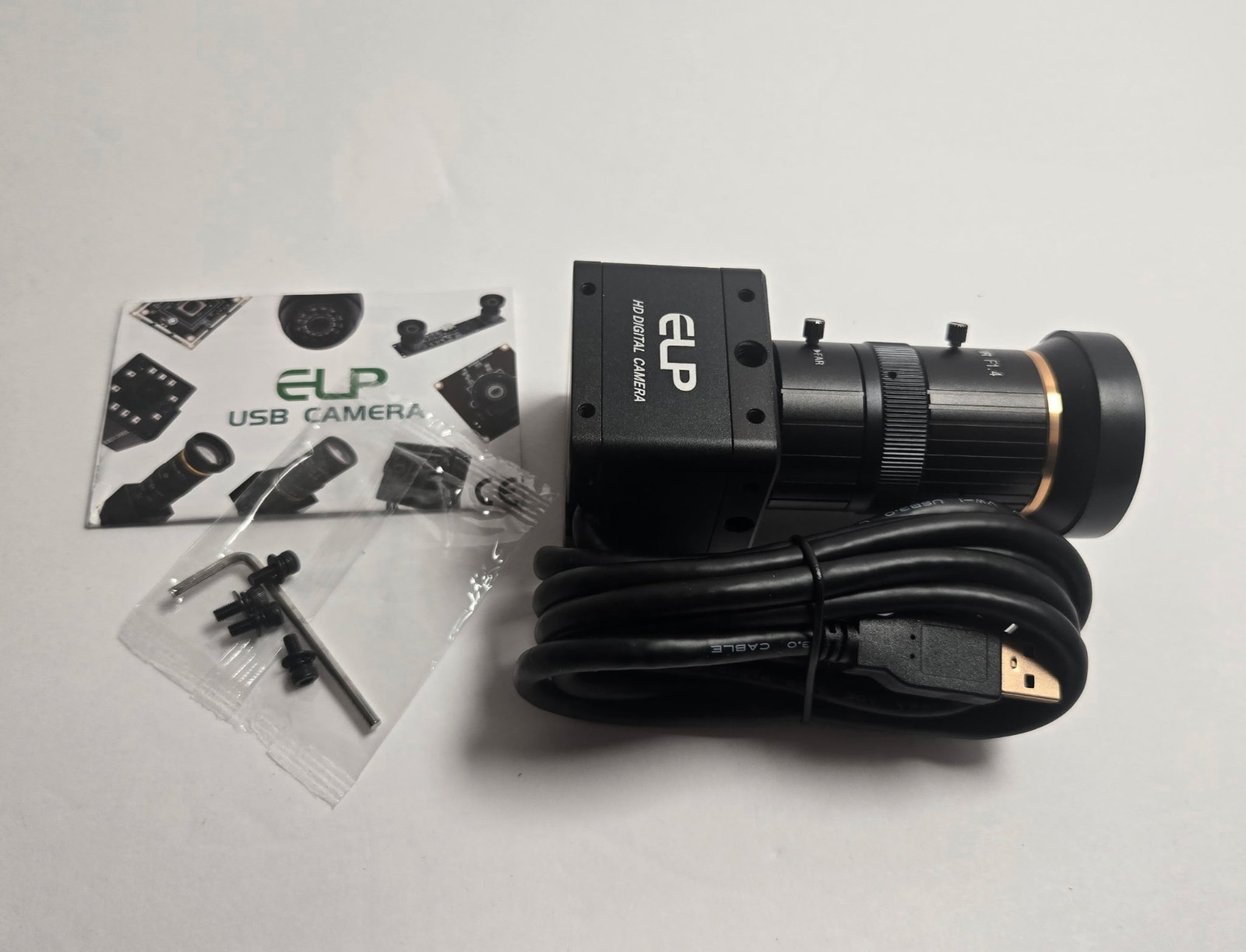 ELP High Speed Global Shutter USB3.0 Zoom Camera, 720P/200fps, 1200P/120fps (B)