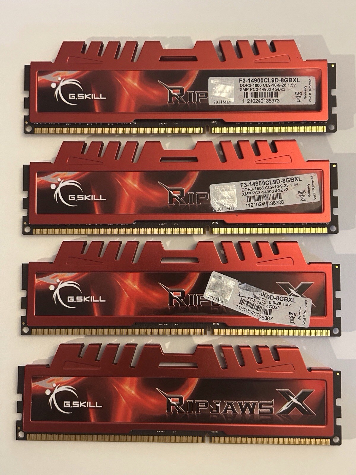 F3-14900CL9D-8GBXL G Skill RipJaws X Series 8GB Kit (2x4GB) PC3-14900, DDR3