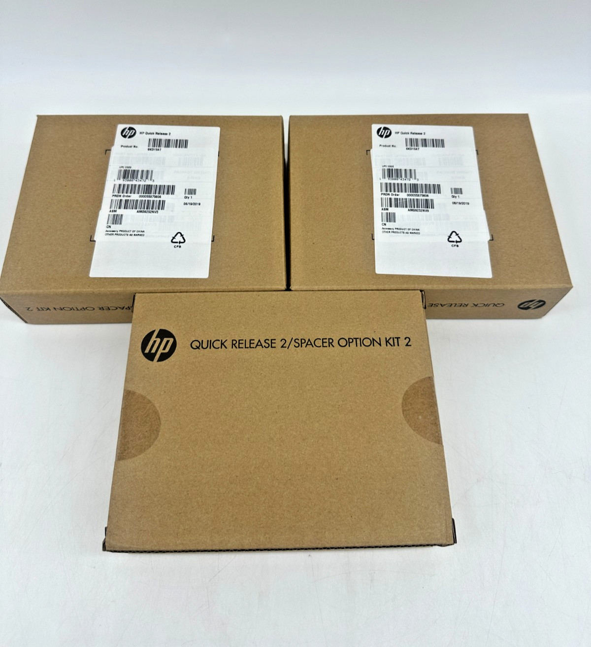 NEW Lot of 3 - HP Quick Release 2 Spacer Option Kit 2 Monitor Bracket 6KD15AA