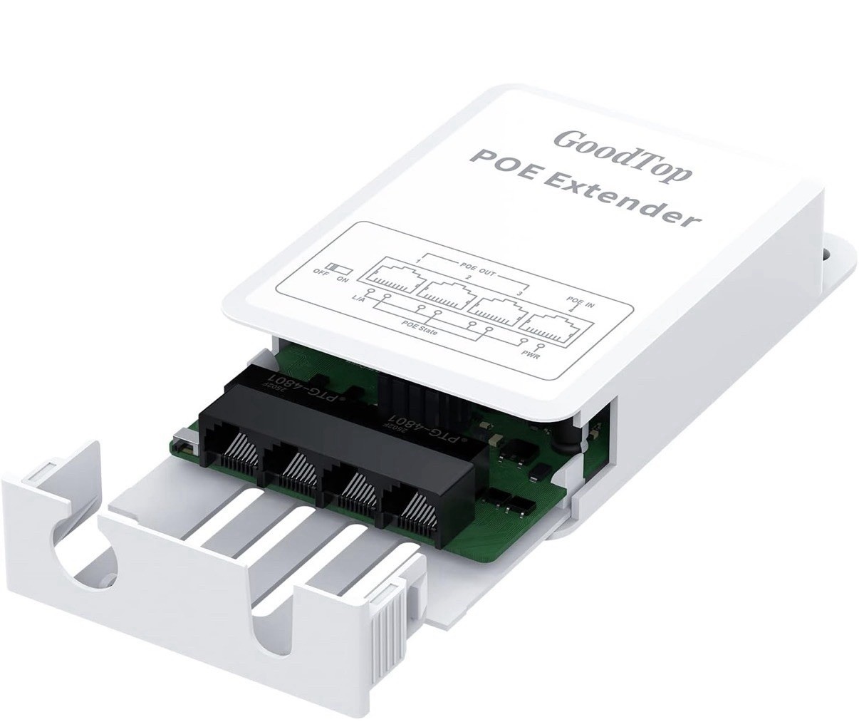 4 Port Outdoor Gigabit POE Extender