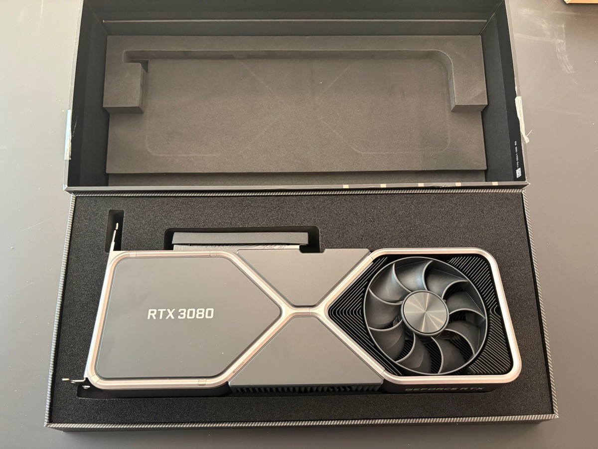 NVIDIA GeForce RTX 3080 Founders Edition - Includes original box and accessories