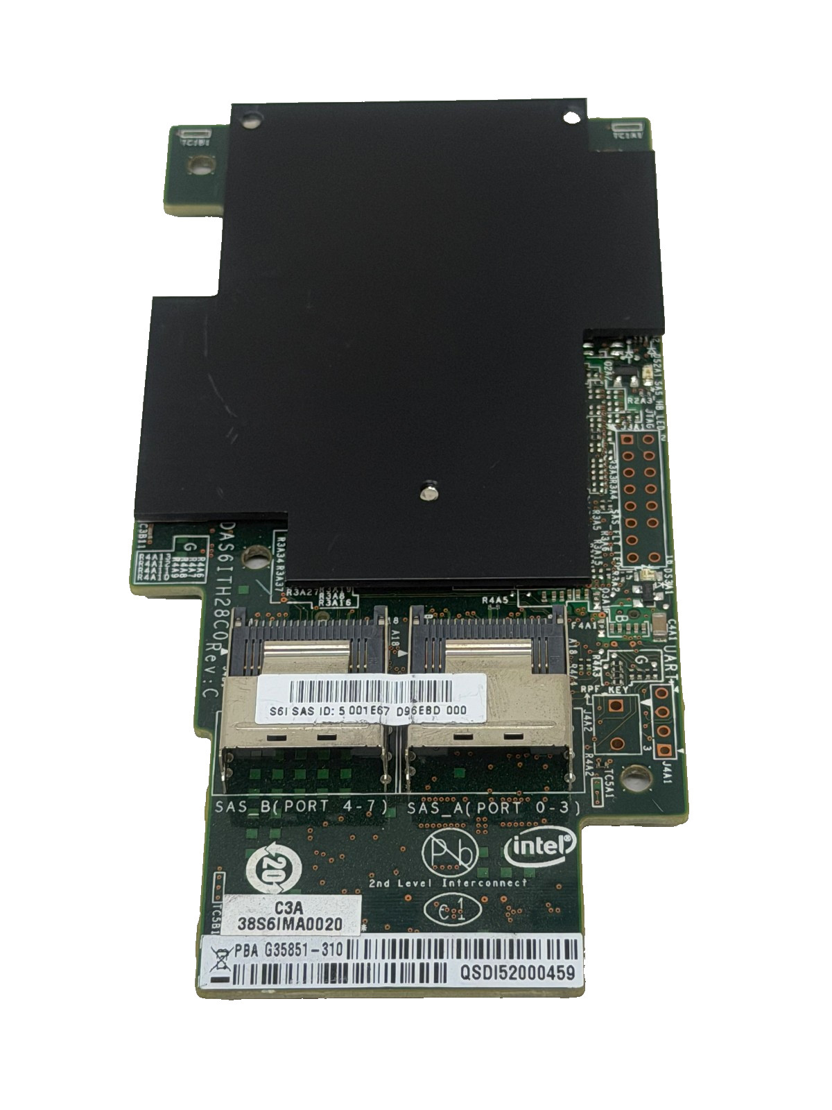 Intel LSI 2308 8-Port 6Gb/s SAS RAID Controller Card P/N: G35851-310
