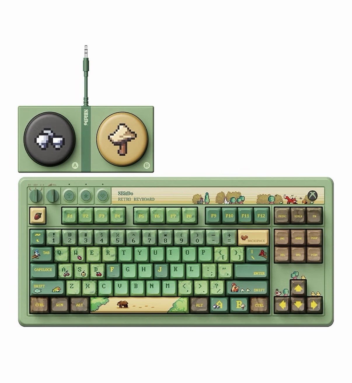 8Bitdo 87 Keys Mechanical Keyboard for PC and Android - Forest Wonder