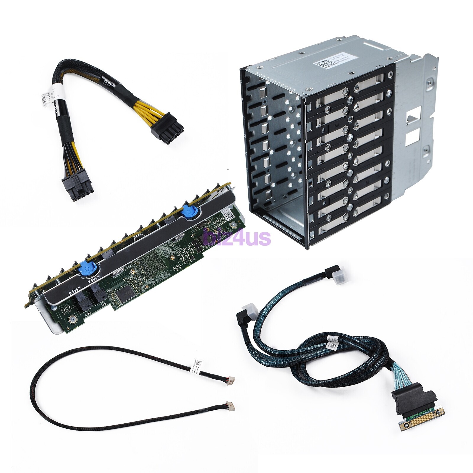 For Dell Poweredge R730 Backplane Cage 16 Bay HDD Upgrade Drive Kit P51CF 8TGM0