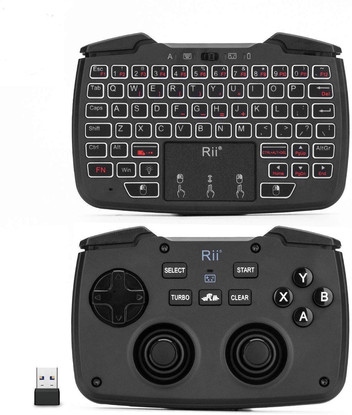 Rii RK707 3 in 1 Multifunctional 2.4GHz Wireless Portable 2.4G version, black