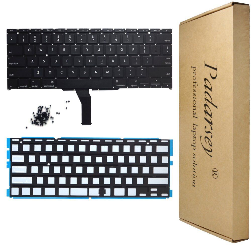 Padarsey New Laptop Black US Backlit Backlight Keyboard with 80 Pces Screws Comp