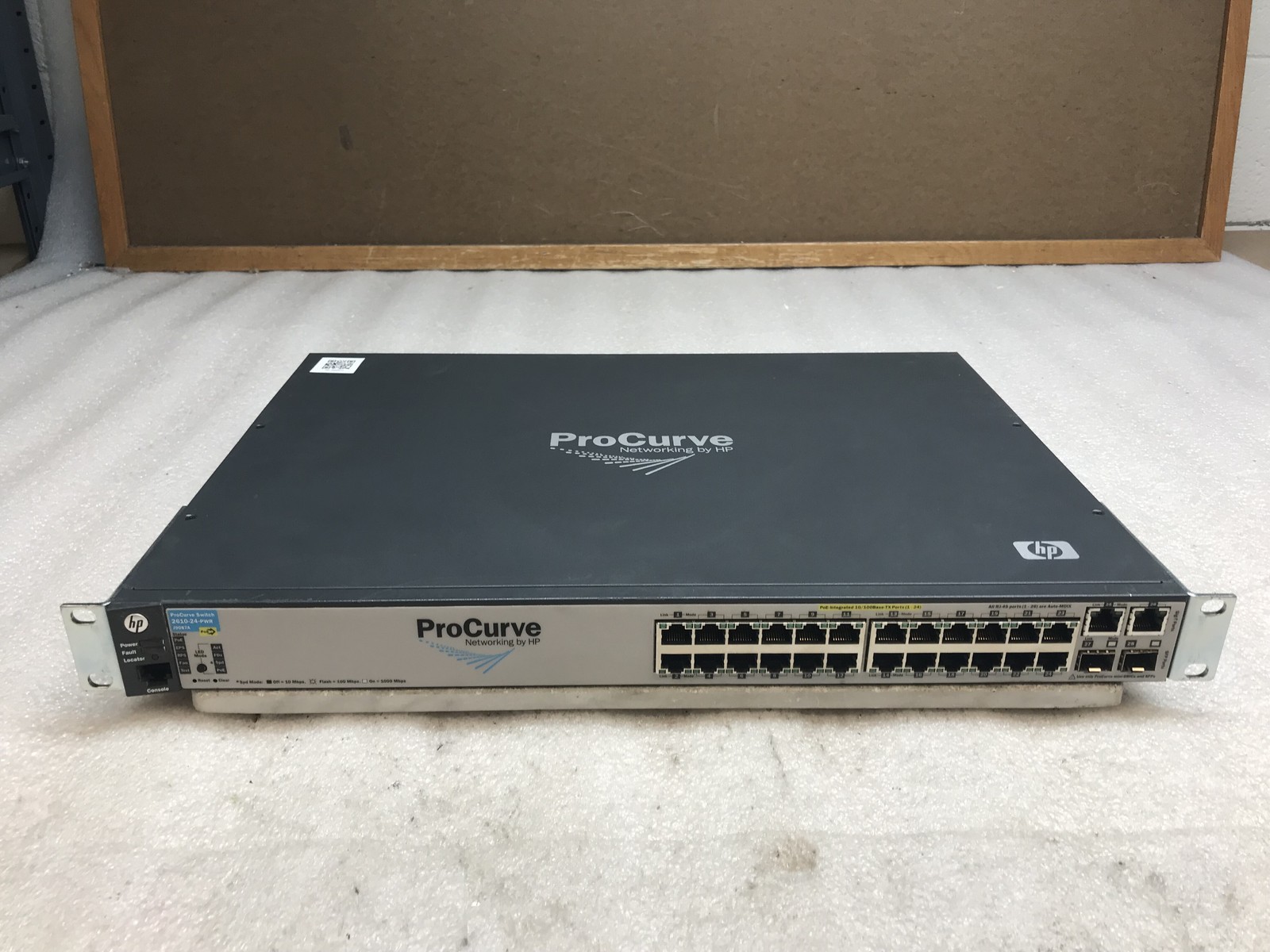 HP ProCurve 2610-24-PWR J9087A 24 Port Fast PoE Ethernet Switch w/ Rack Ears