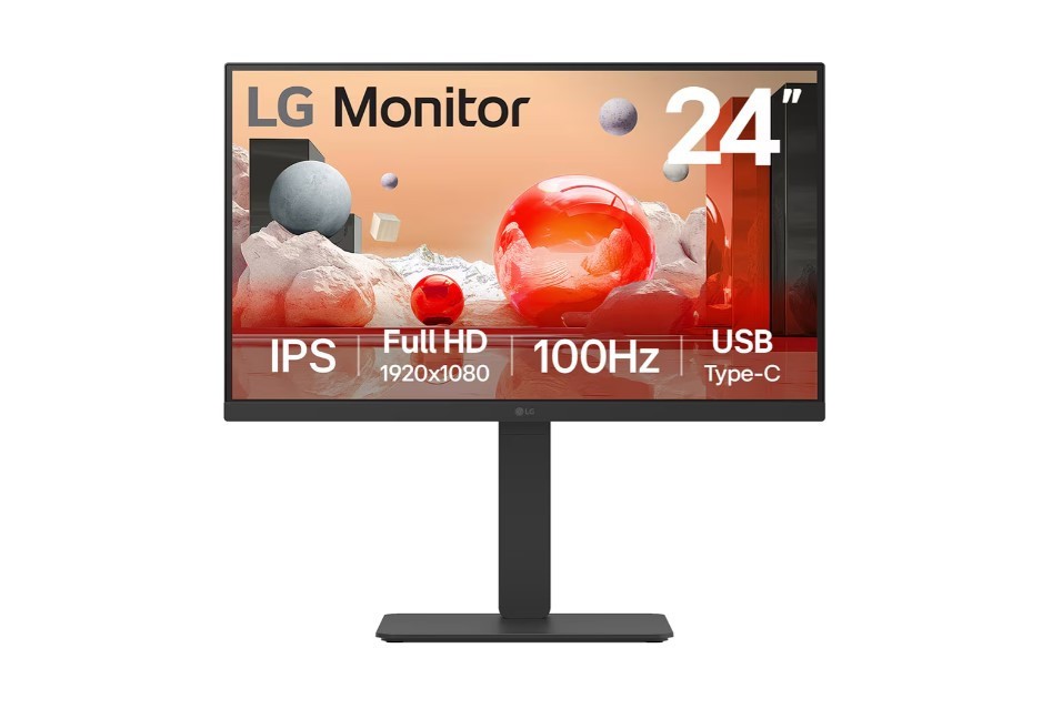 LG 24' FHD IPS Business FHD 1920x1080 16:9 USB-C Height Adjustment Tilt