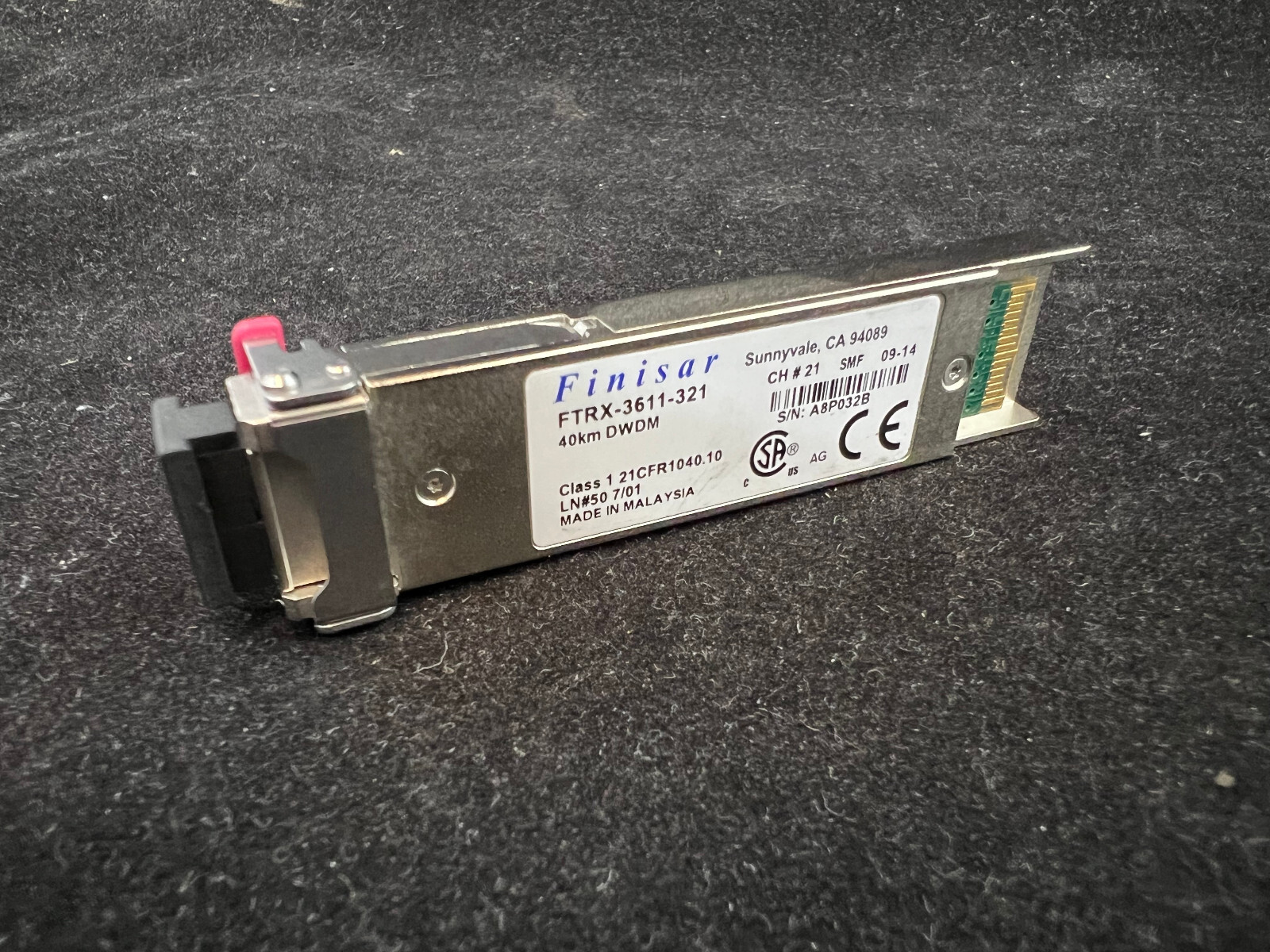 Finisar Original FTRX-3611-321 1560.61 Ch 21 10G XFP DWDM 40km Transceiver