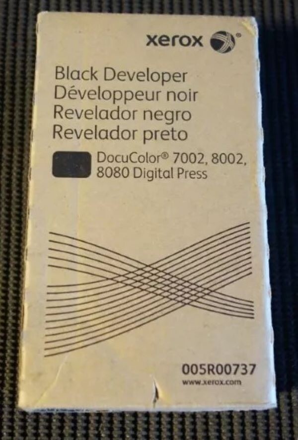 Xerox 005R00737 Black Developer DocuColor 7002 Genuine OEM