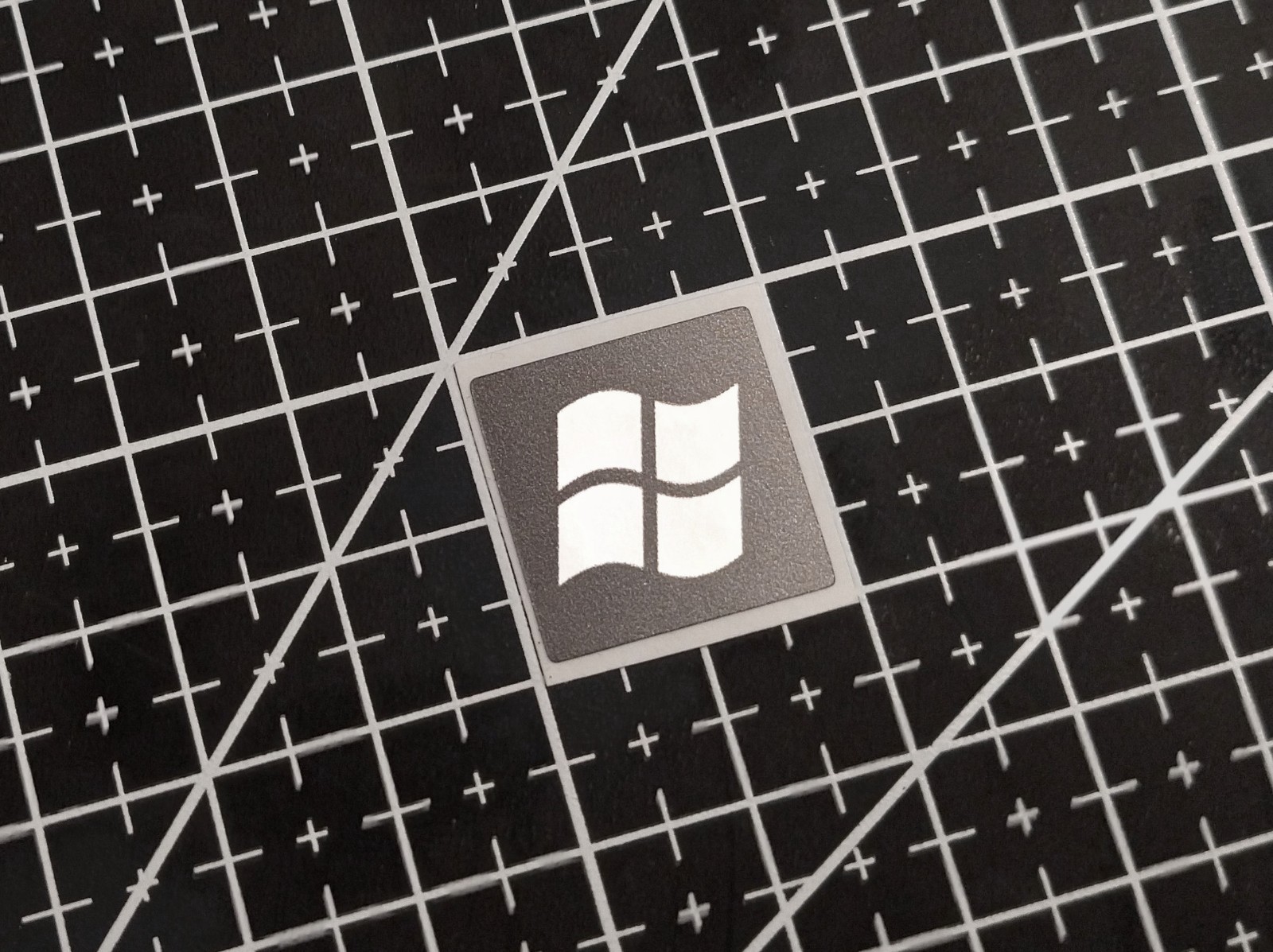 5 x Black & Silver Windows XP Stickers For The Computer Case