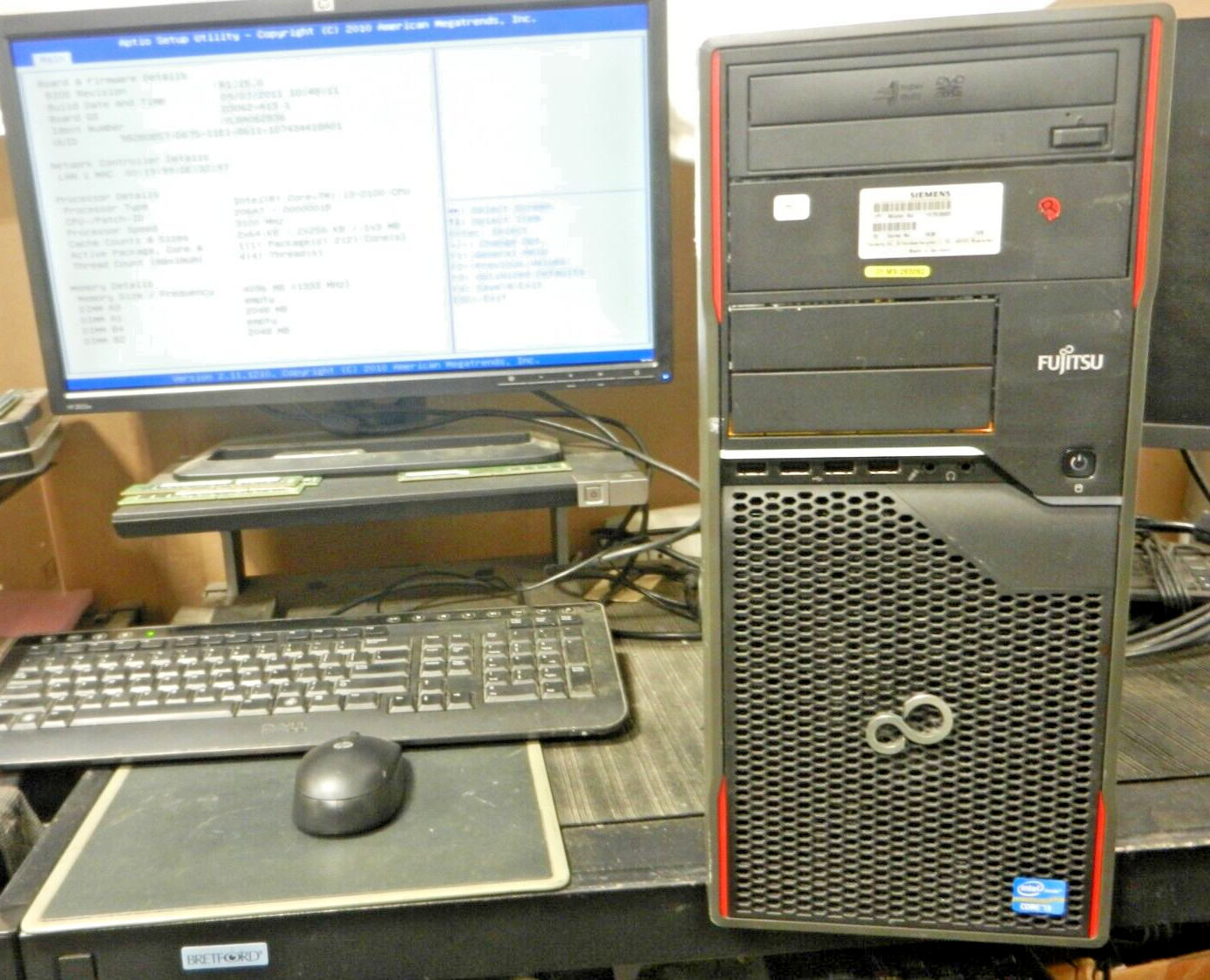 Fujitsu Celsius W410 Core i3 @ 3.1GHZ / 4GB / NO HDD / CP-104EL Card - SEE PICS