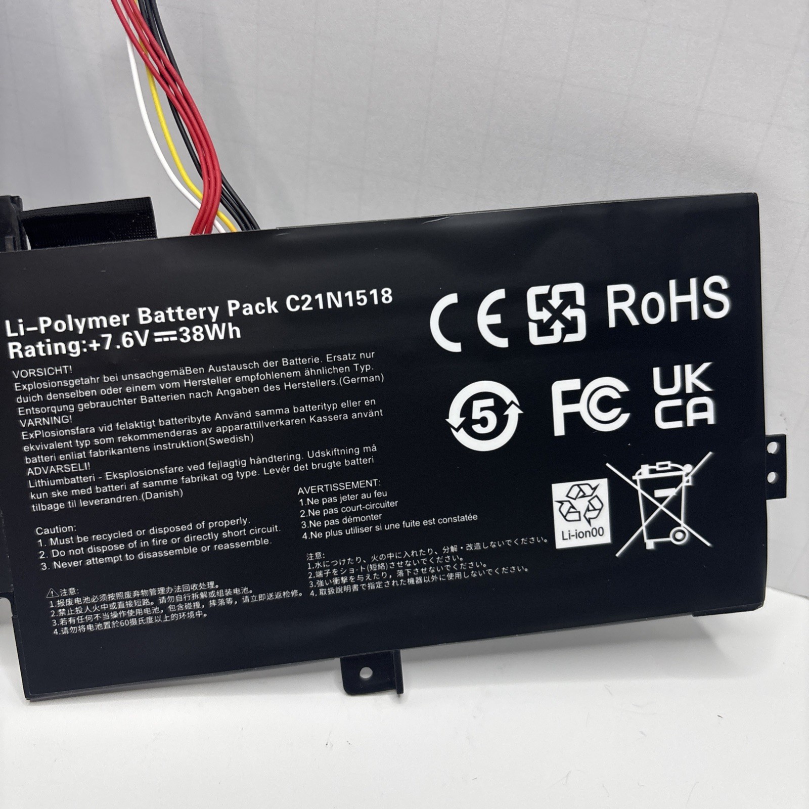 New C21N1518 38WH 7.6V Laptop Battery for Asus VivoBook Flip TP501UB