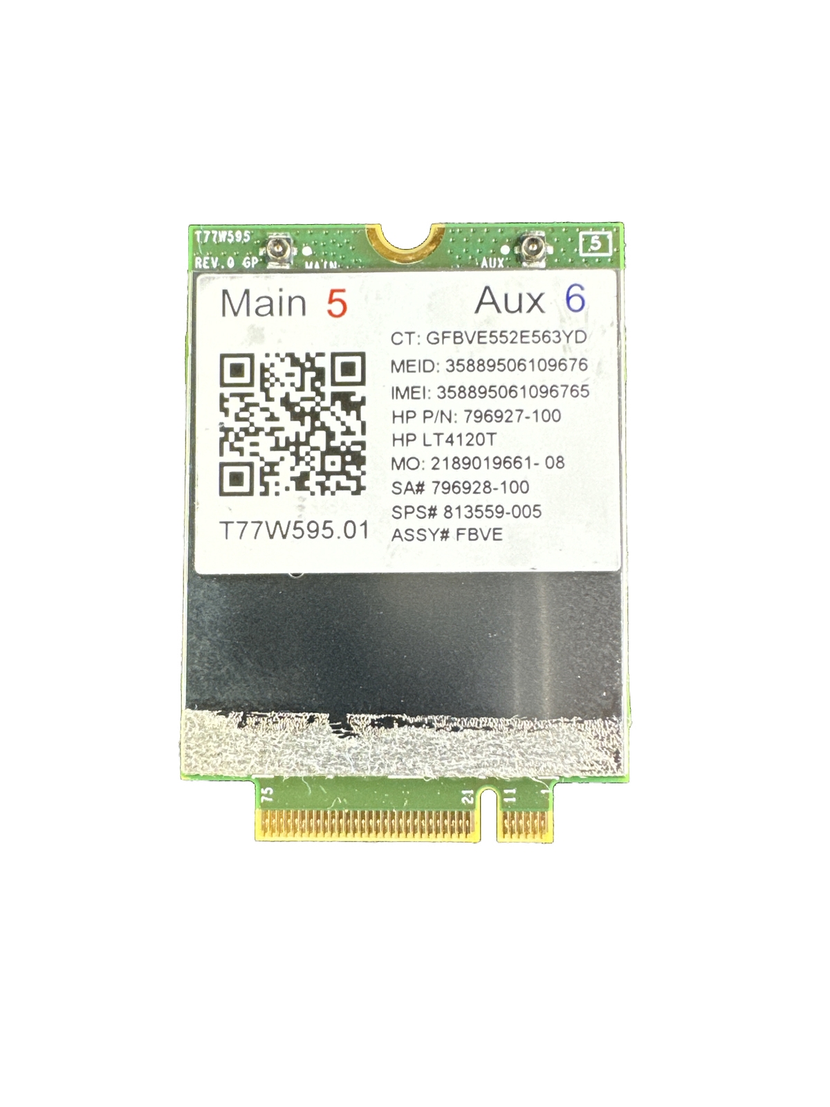 HP LT4120T 4G LTE WWAN Mobile Card 796927-100