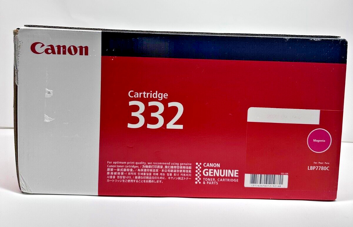 Genuine Canon 332 Toner Cartridge, Magenta (6261B012) SEALED🔥