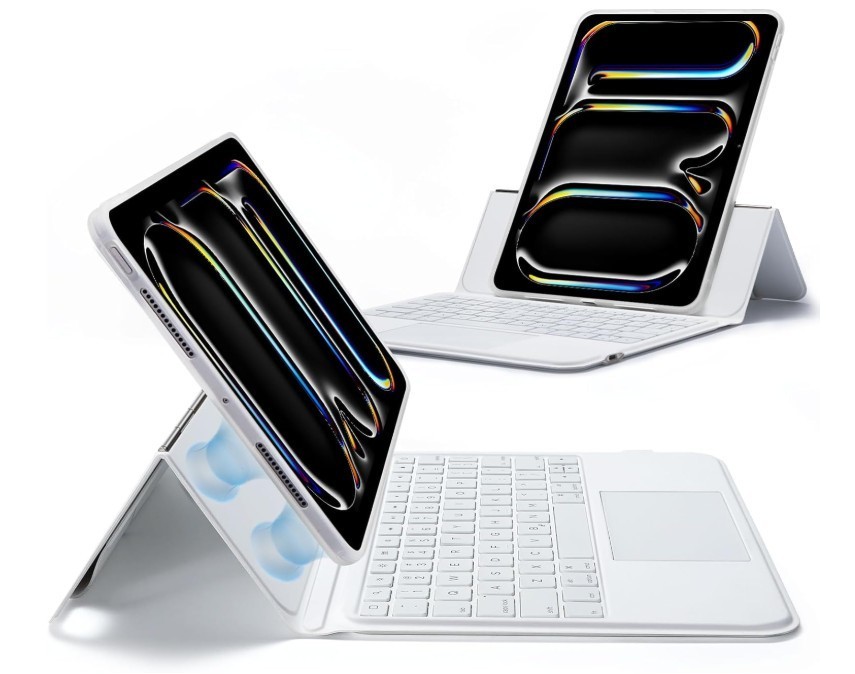 ESR Ascend iPad Pro 11" Keyboard Case w/ Trackpad White