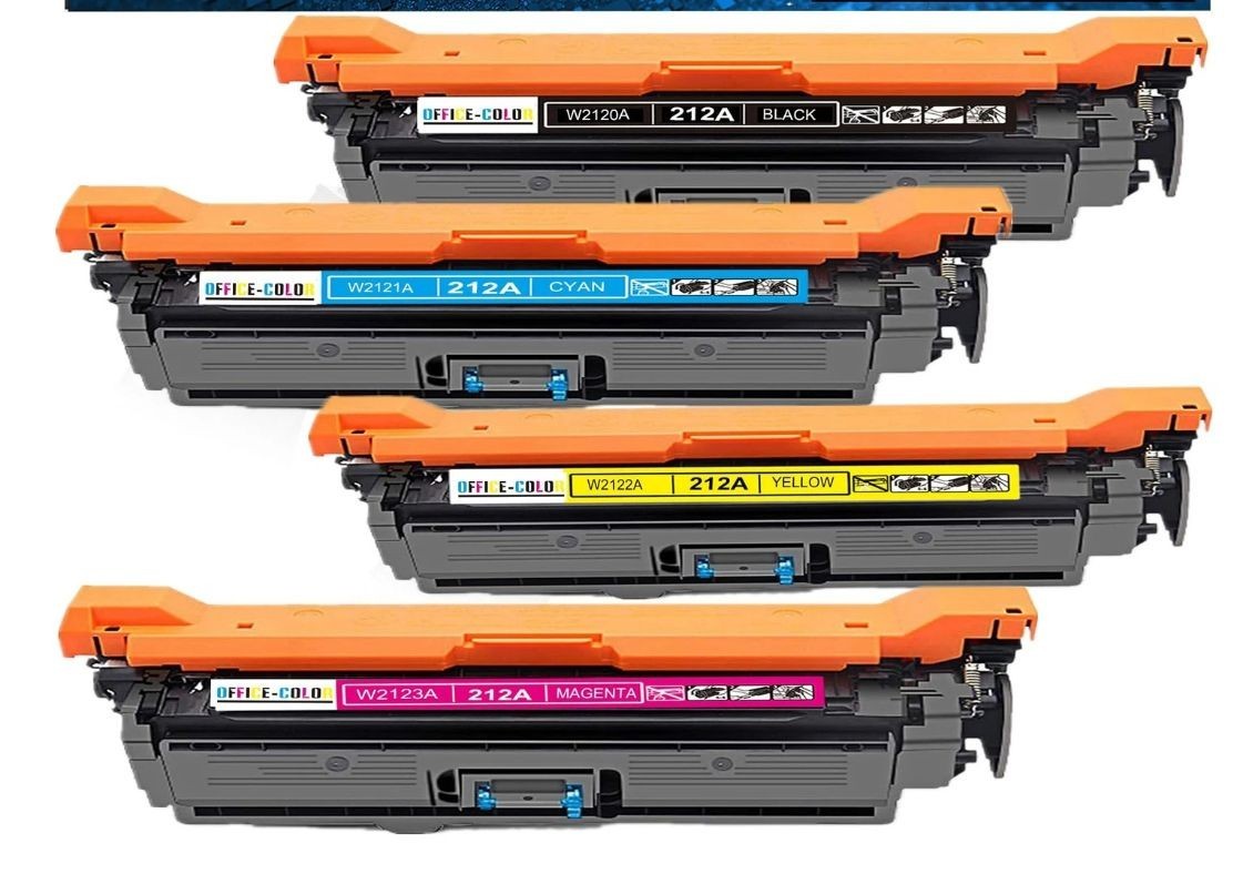 212A Toner Cartridges 4 Pack Replacement for HP 212A Toner Works with HP Colo...