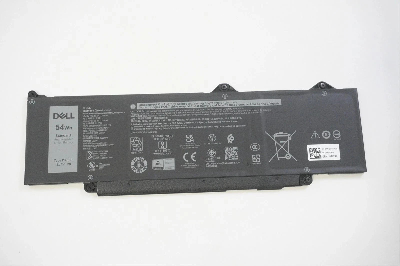 Genuine DR02P 54WH Dell Battery Latitude 14 3440 5440 15 5540 5550 13 5340 R73TC