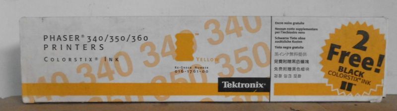 Tektronix Xerox 016-1761-00 Colorstix Ink 5x Yellow 2x Black Phaser 340 350 360