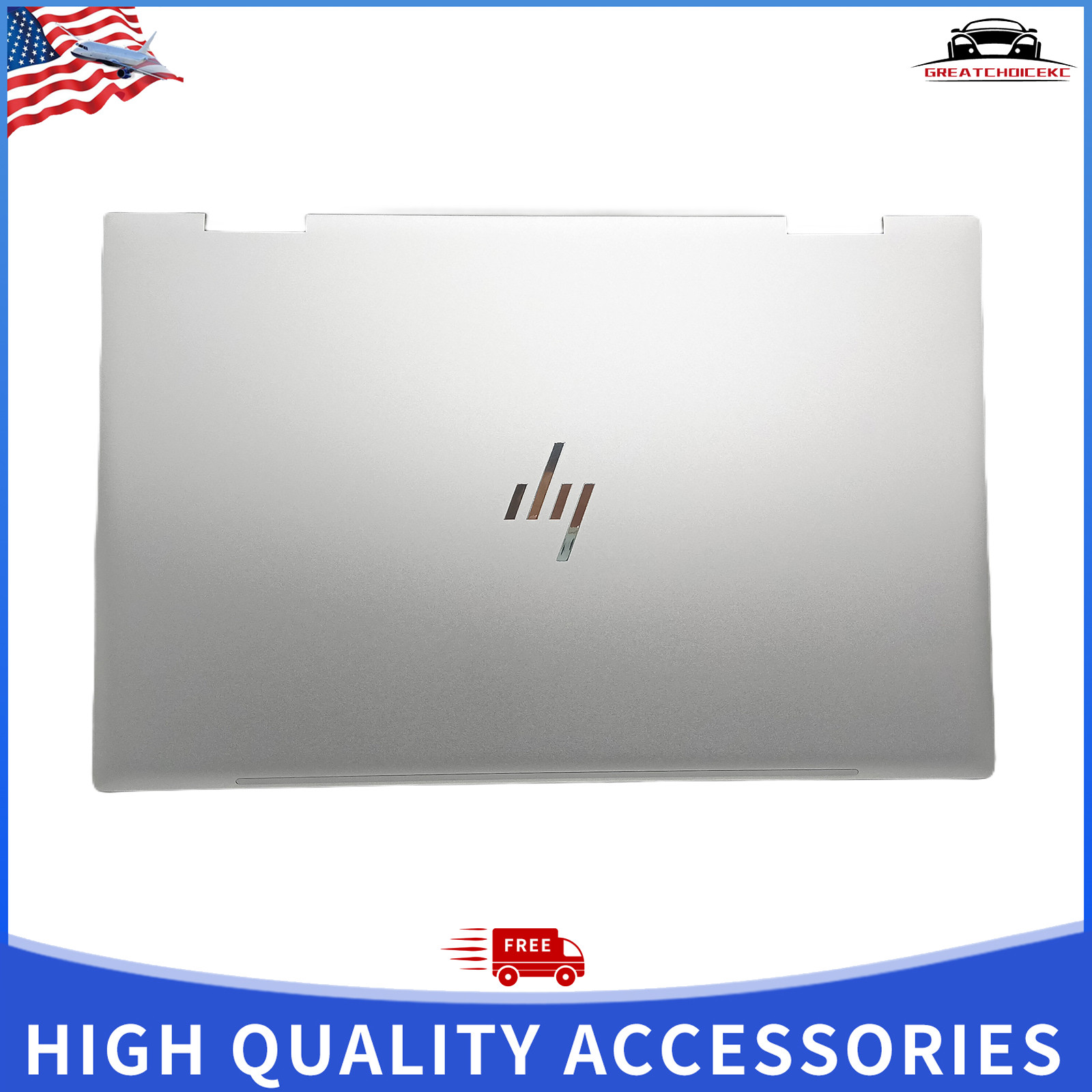 New Silver LCD Cover for HP ENVY x360 15m-ee0013dx 15m-ee0023dx 15-EE 15-ED US